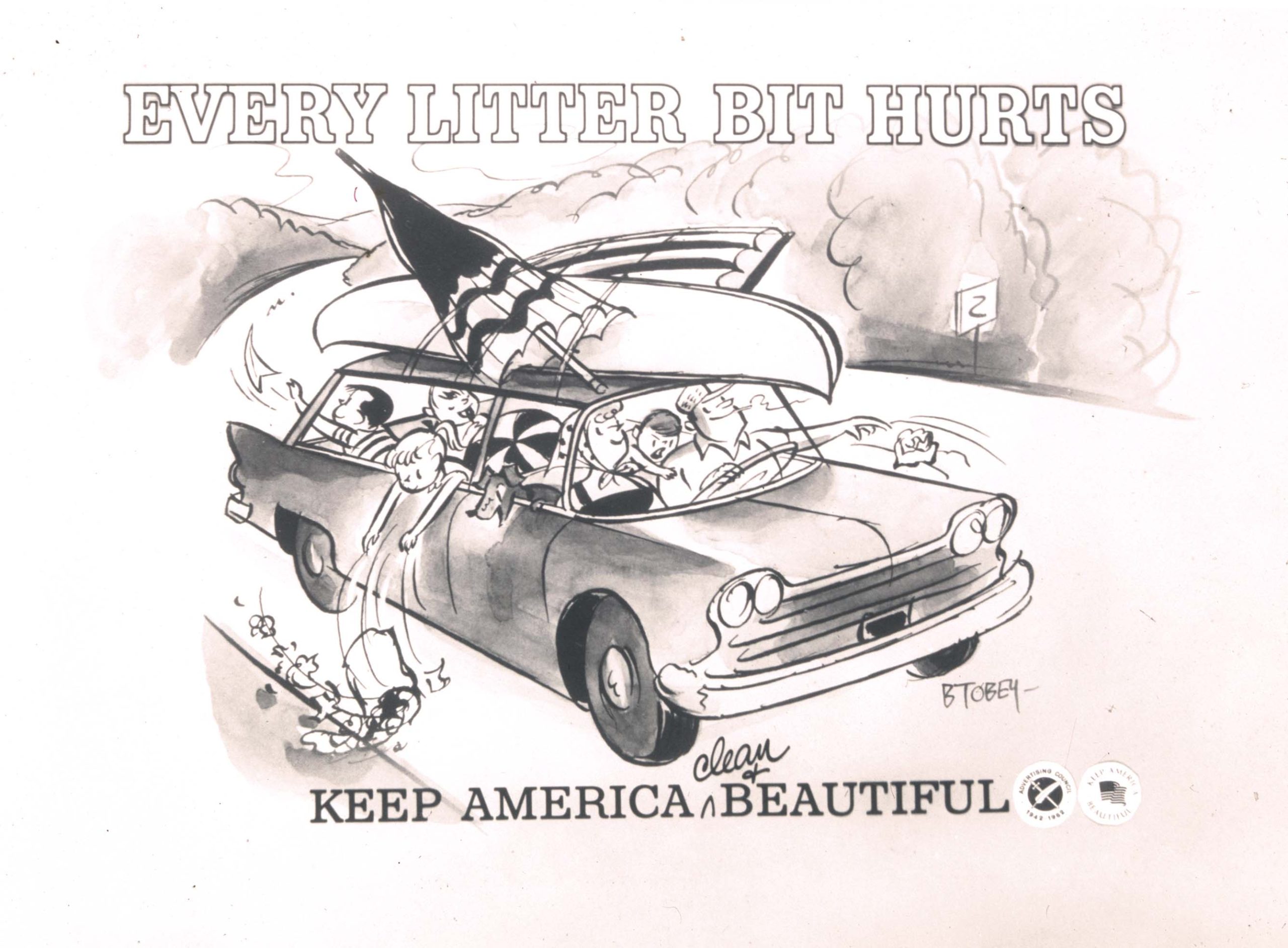 every litter bit hurts Every Littler Bit Hurts Keep America Beautiful History Cartoon